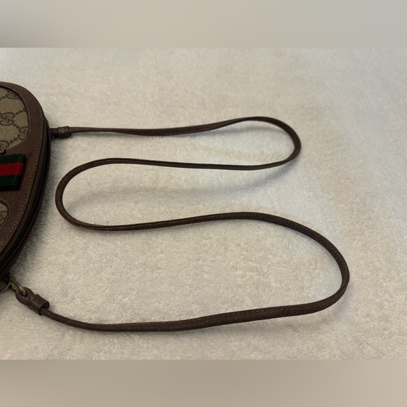 Gucci Vintage Shoulder Bag Sherry Line GG Leather PVC and Leather… - Picture 12 of 15